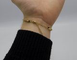 Gold Popcorn Bracelet