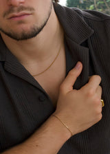 Gold Wire Chain Bracelet