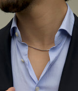 Chaîne en acier inoxydable argentée