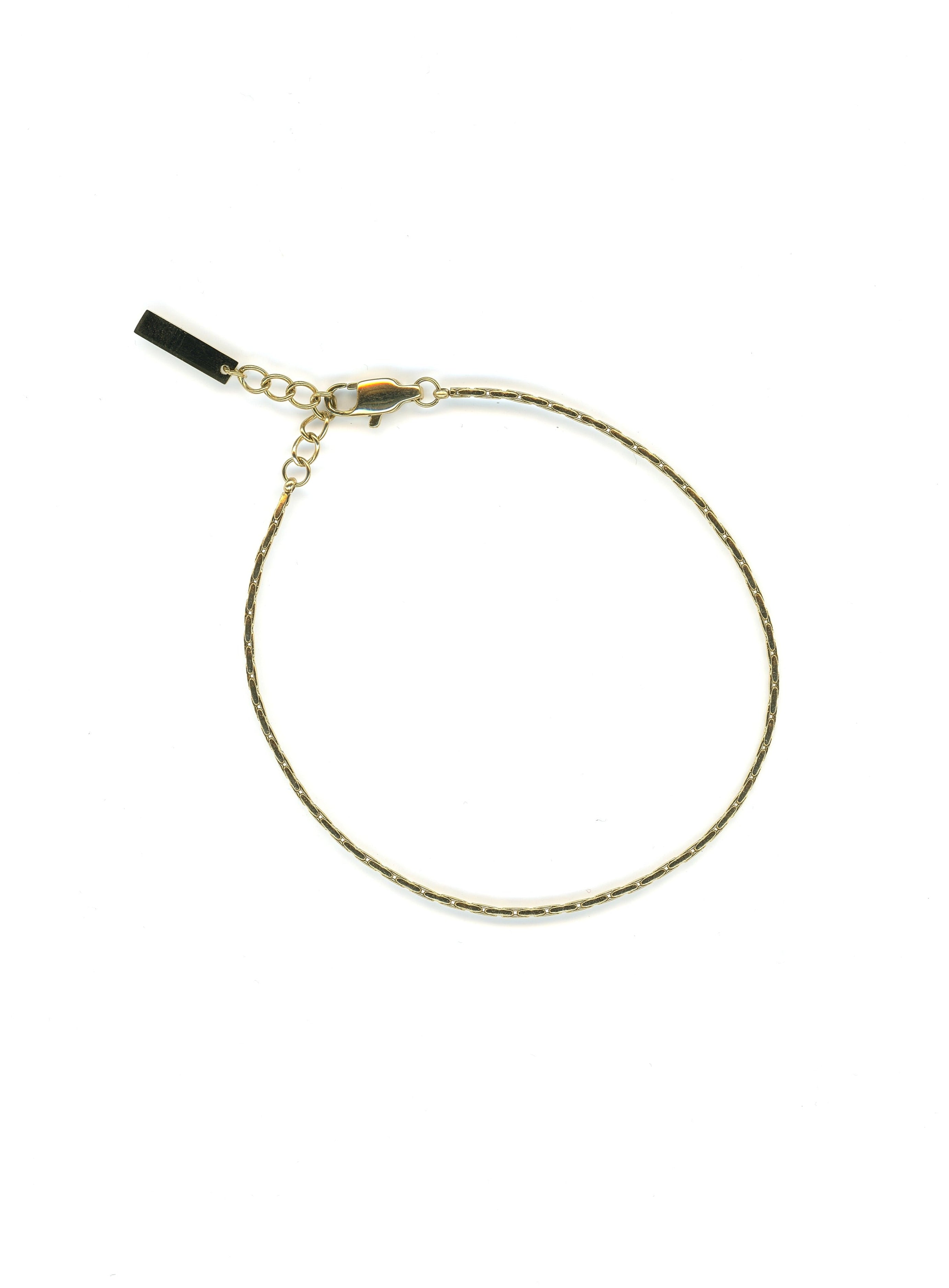 Gold Wire Chain Bracelet