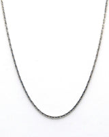 Collier chaîne en fil d'argent