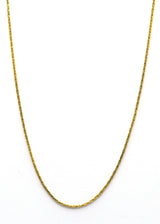 Collier chaîne en fil d'or