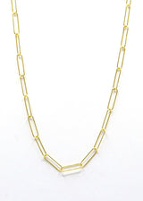 Chaîne à maillons longs en or