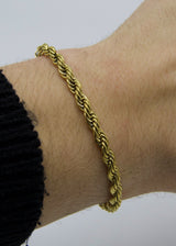 Gold Rope Bracelet
