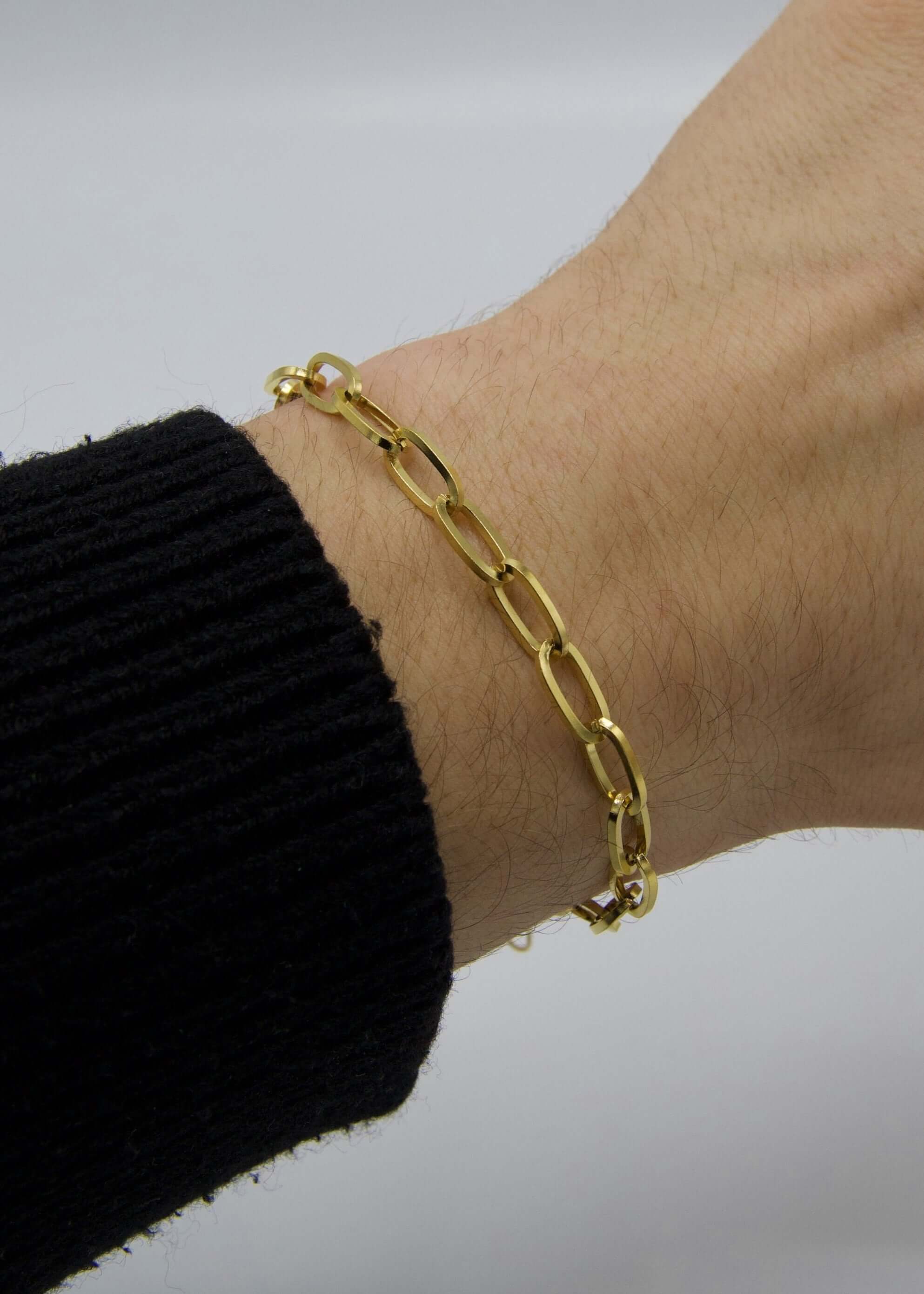 Bracelet à maillons ovales
