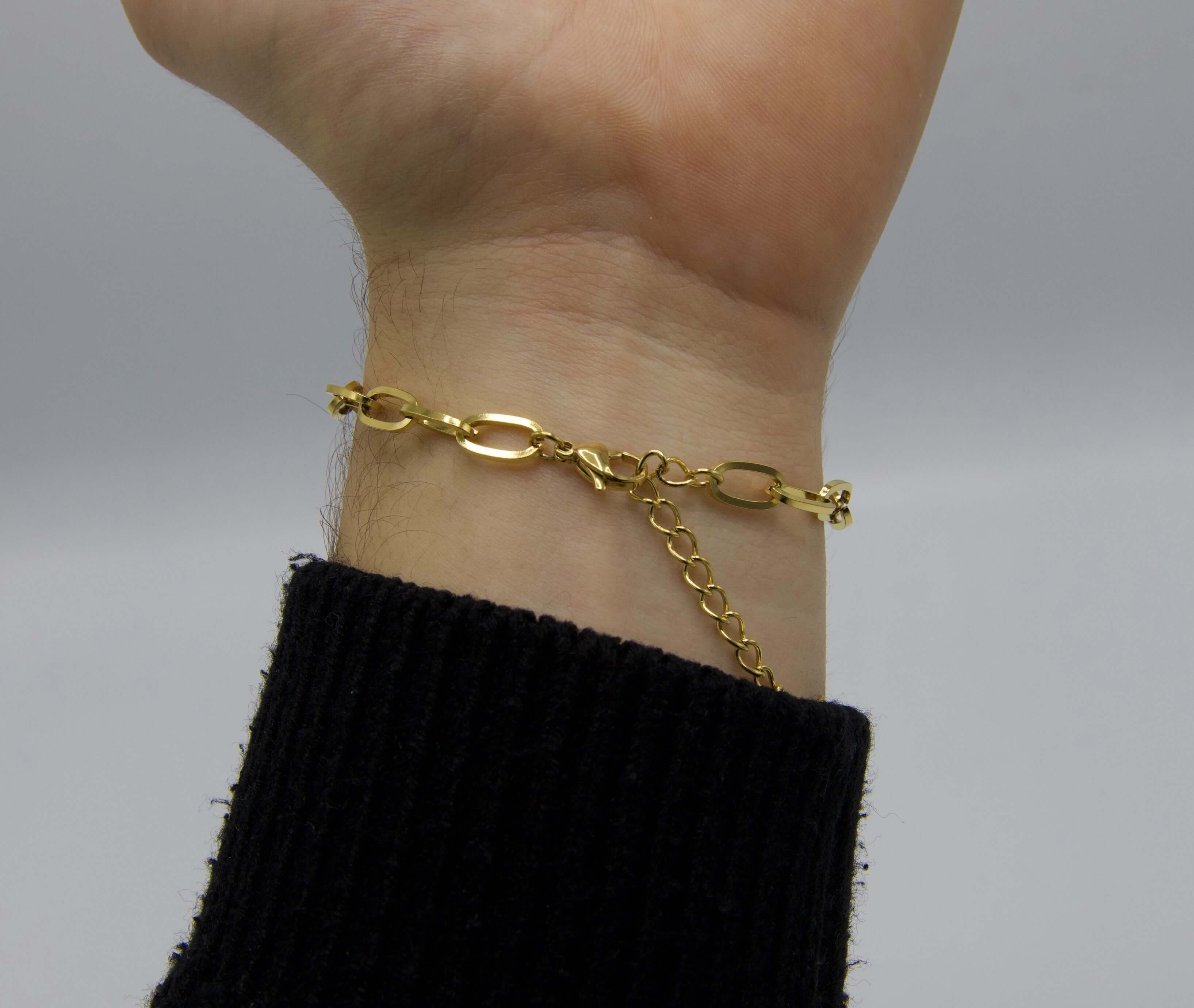 Bracelet à maillons ovales