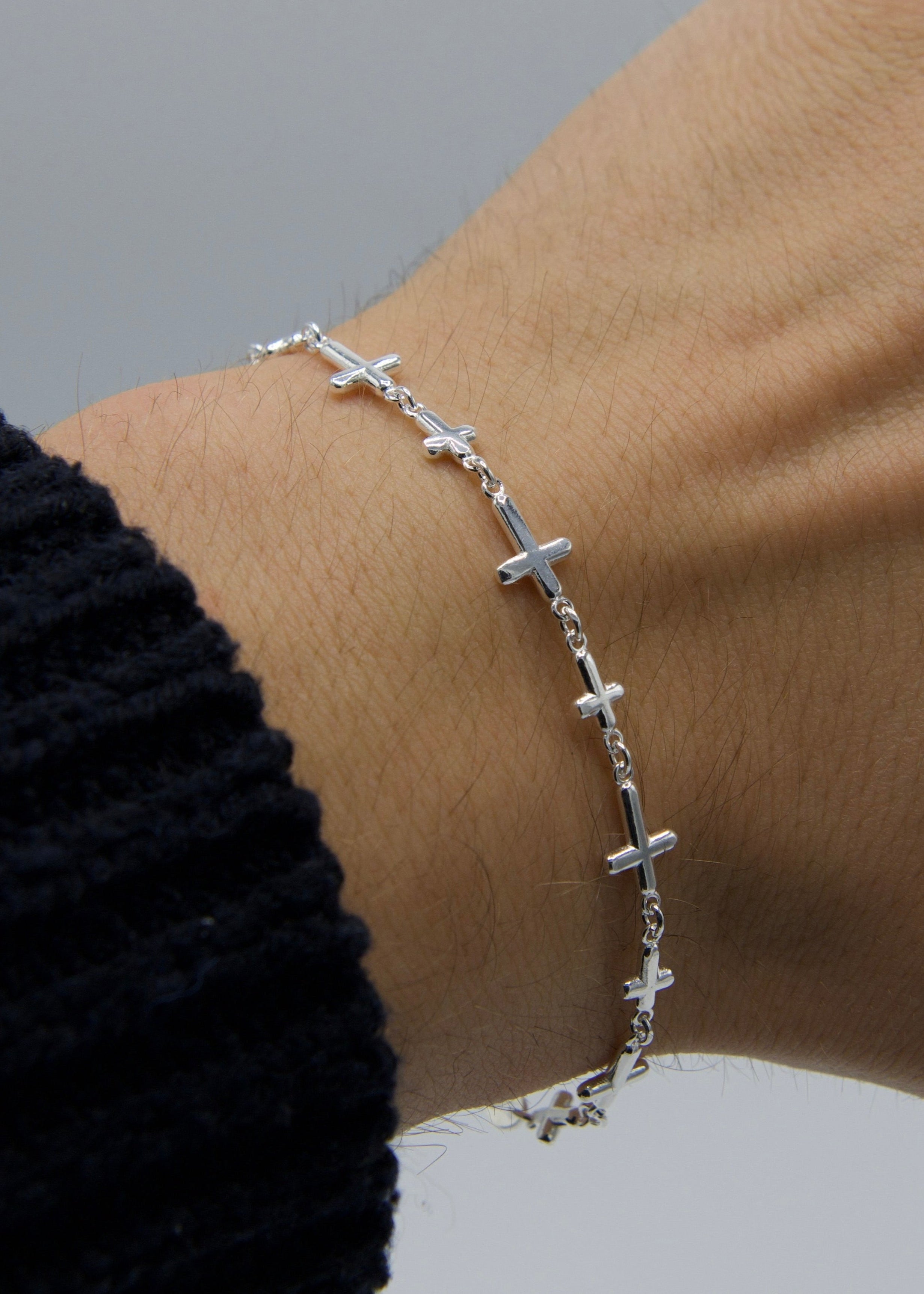 925 Cross Bracelet