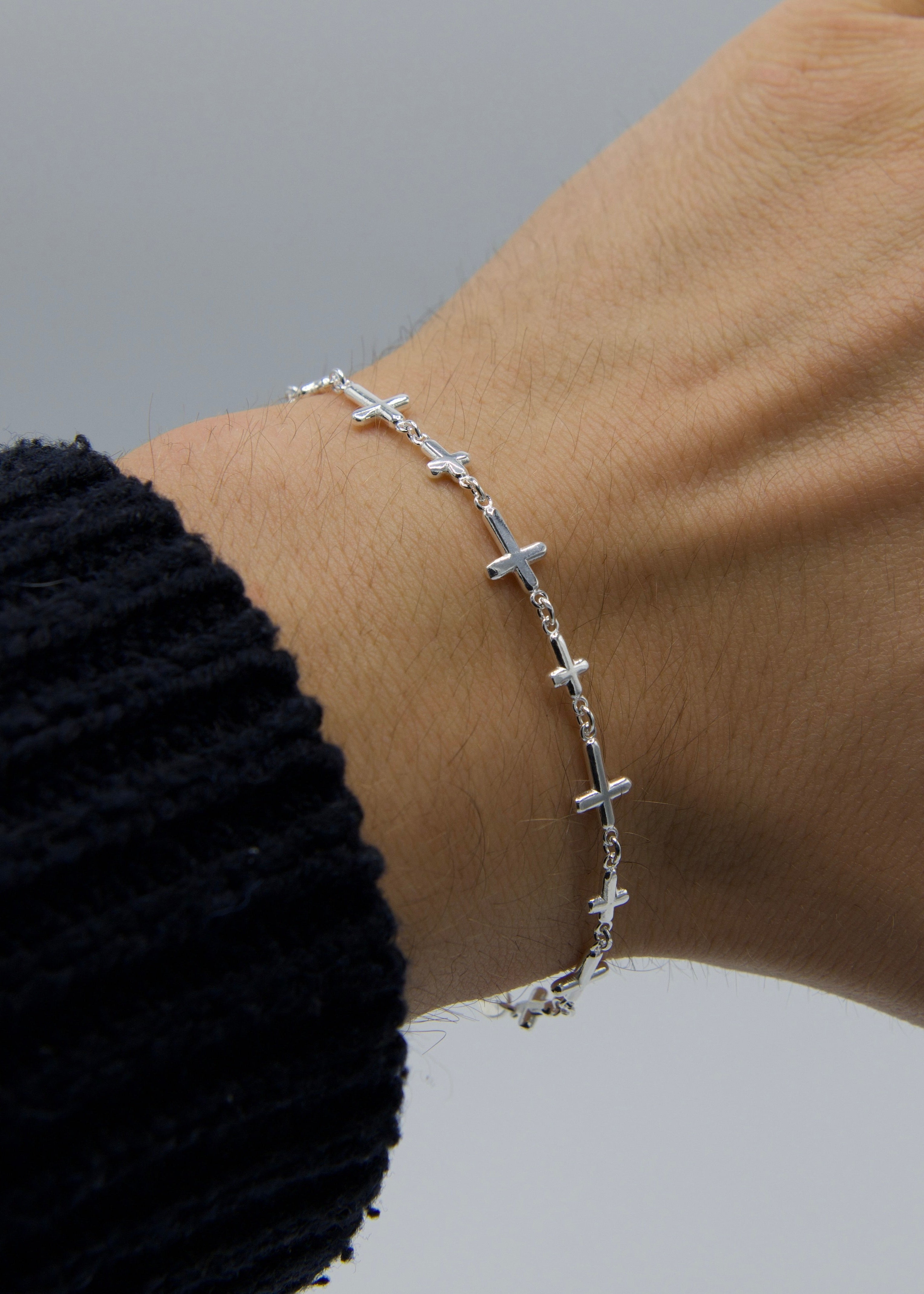 925 Cross Bracelet