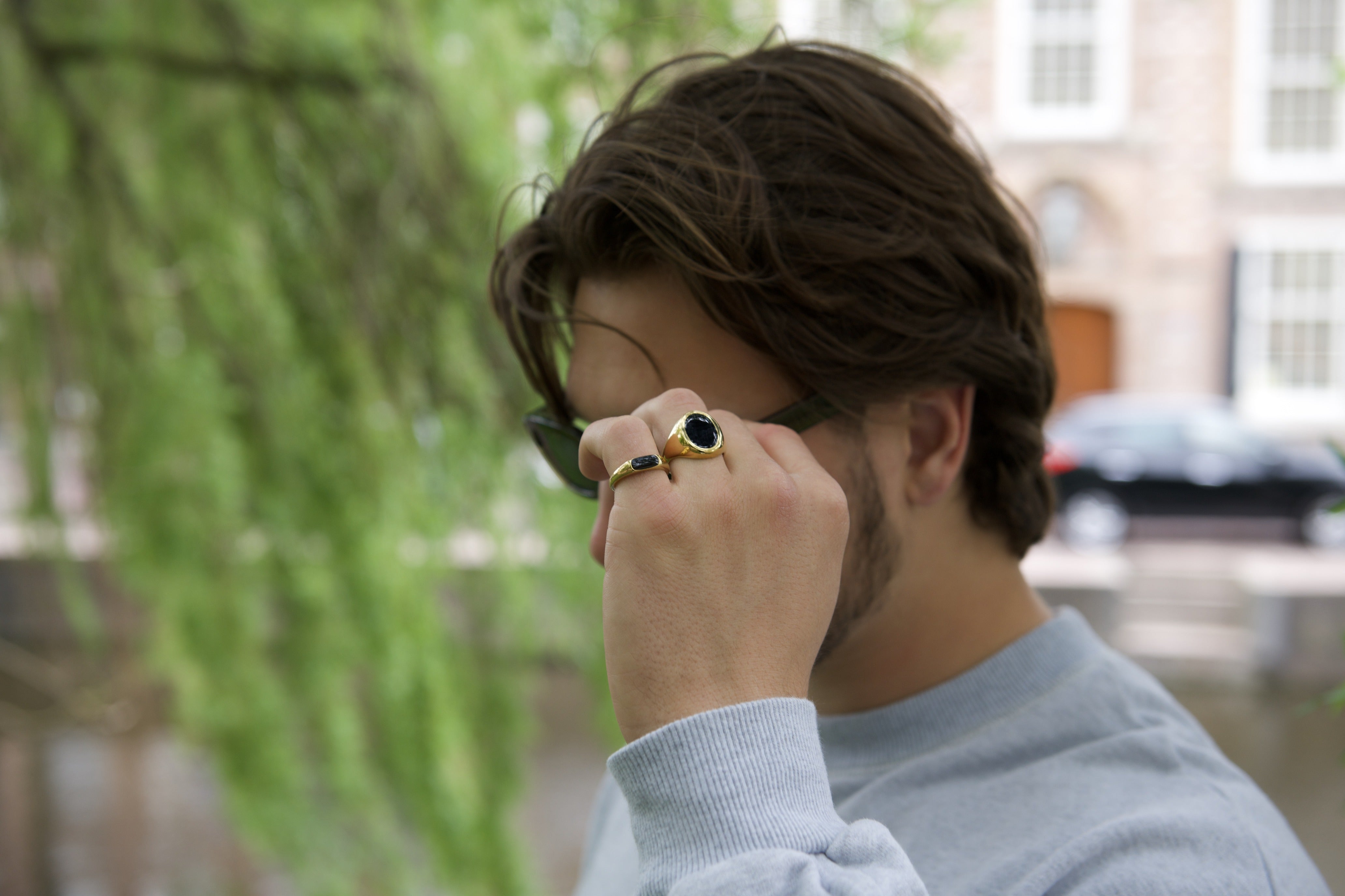 Bague ovale en ONYX