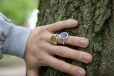 Bague en bois de chêne 925