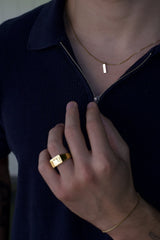 Gold Slate Ring