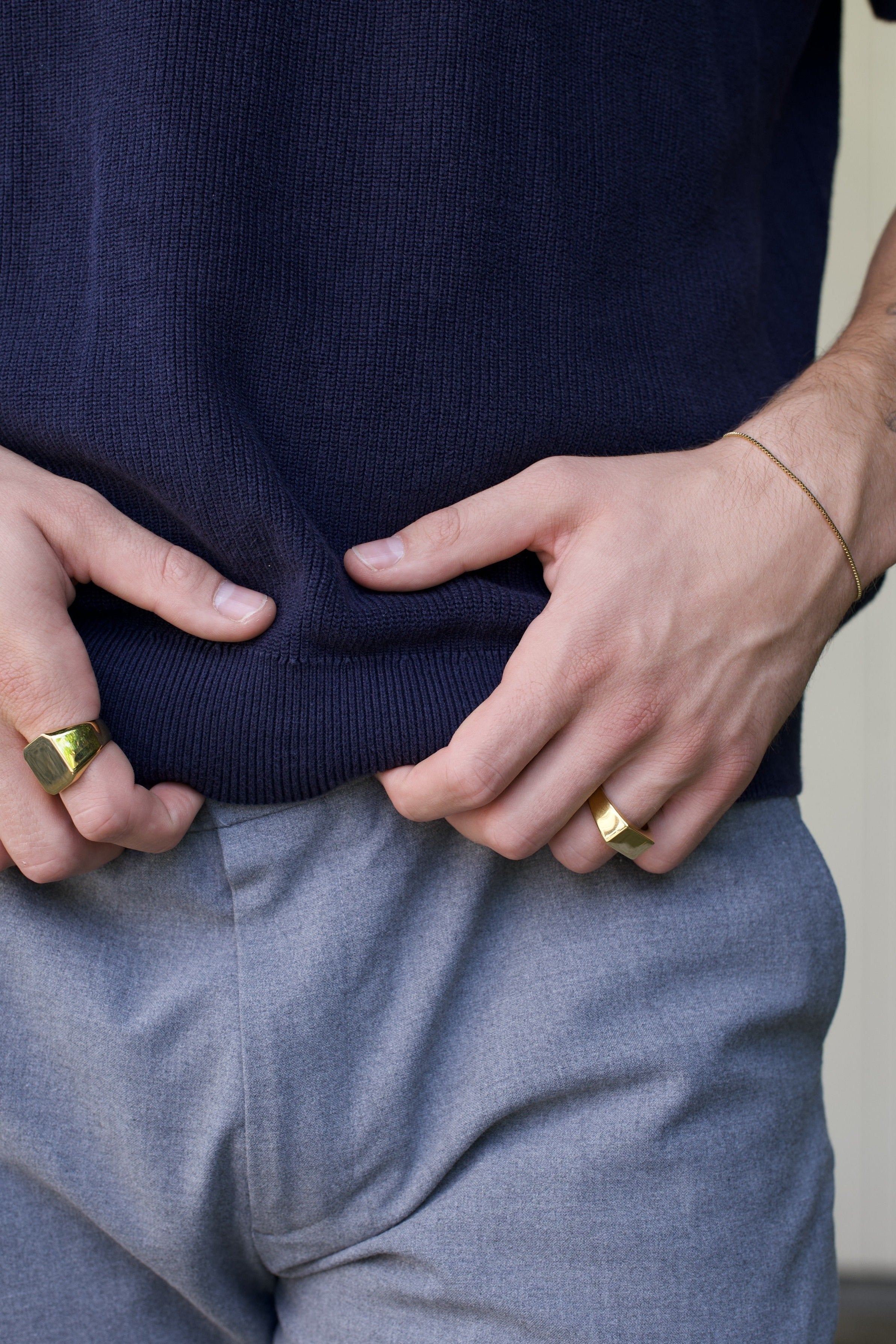 Gold Slate Ring