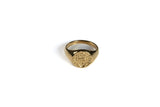 gold family crest ring