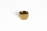 square gold ring front facing