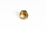 gold stainless steel back facing angle