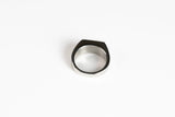 silver slated ring back angle