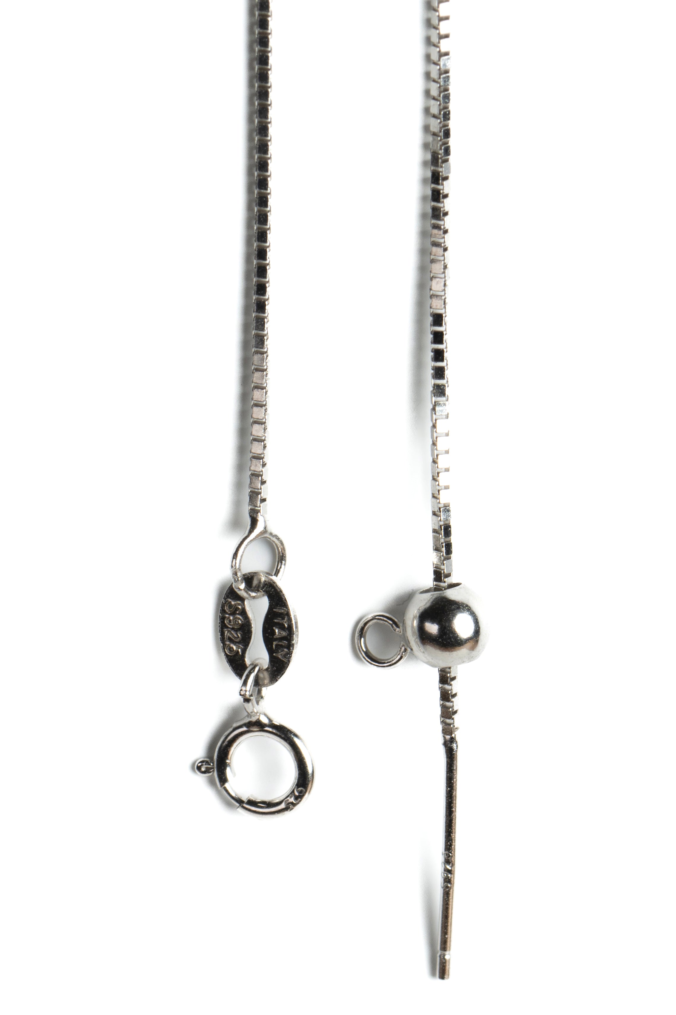 silver lunar chain minimalistic detail texture