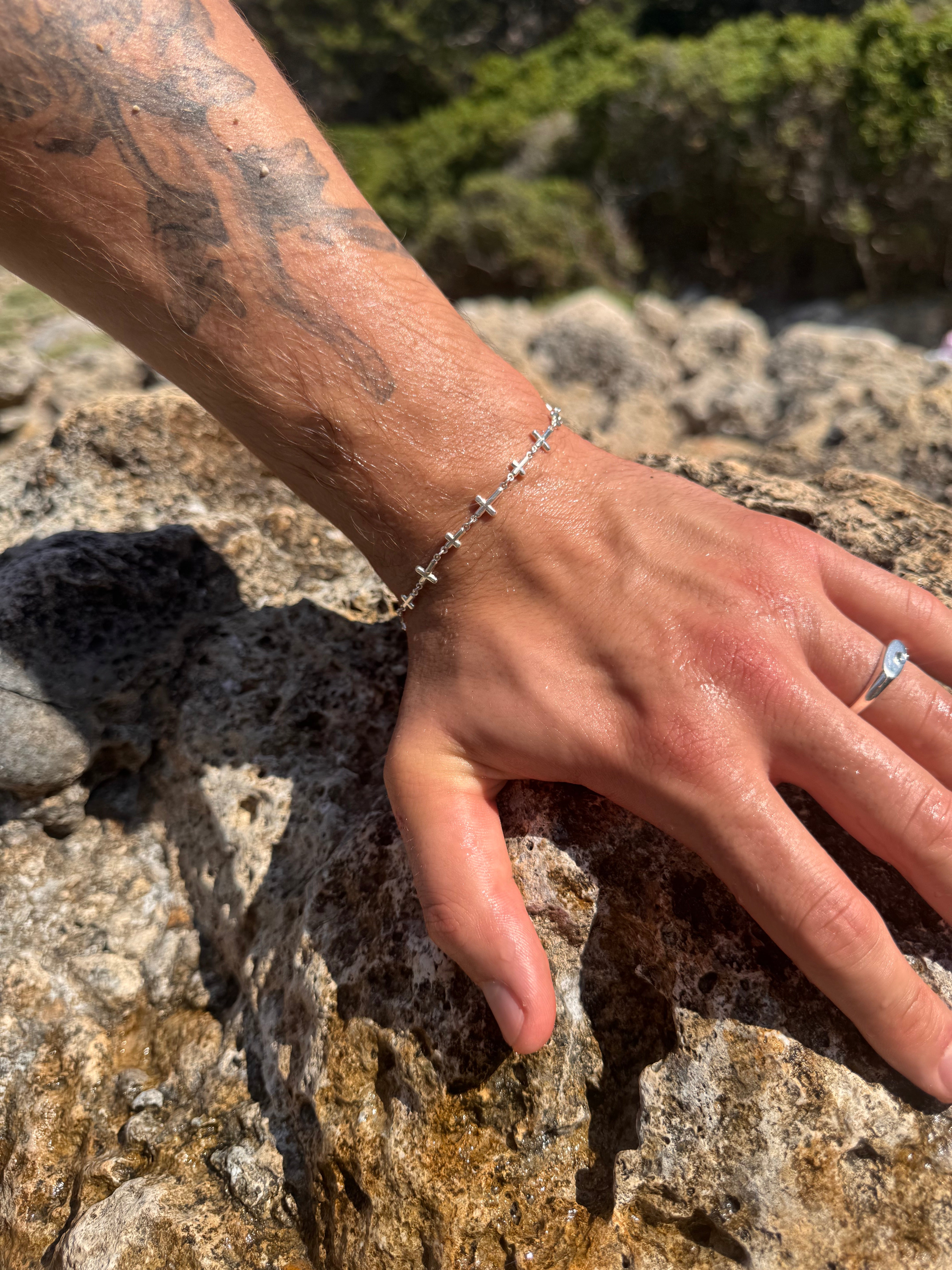 925 Cross Bracelet