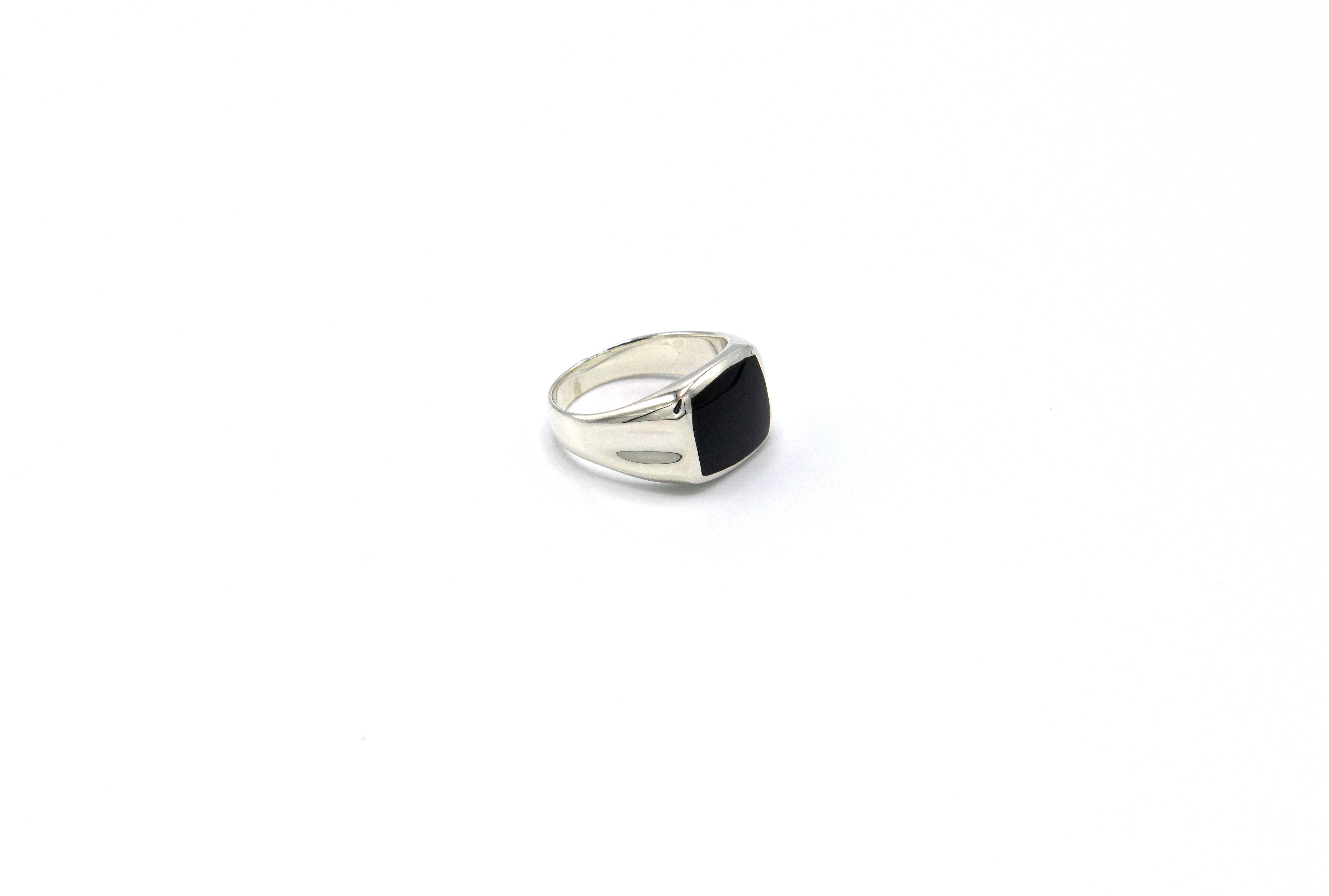 925 Square Gem Ring
