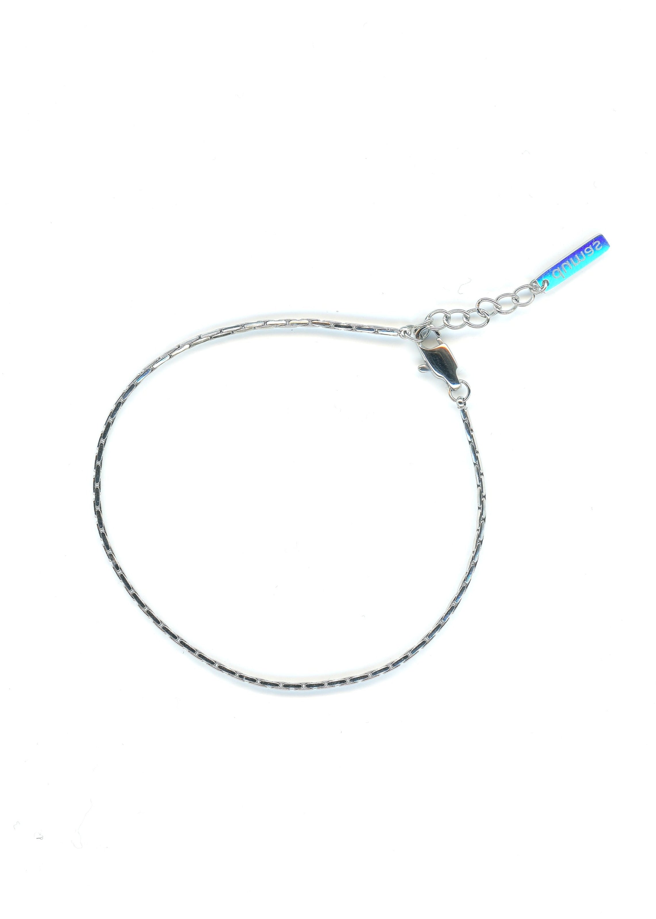 Bracelet chaîne en fil d'argent