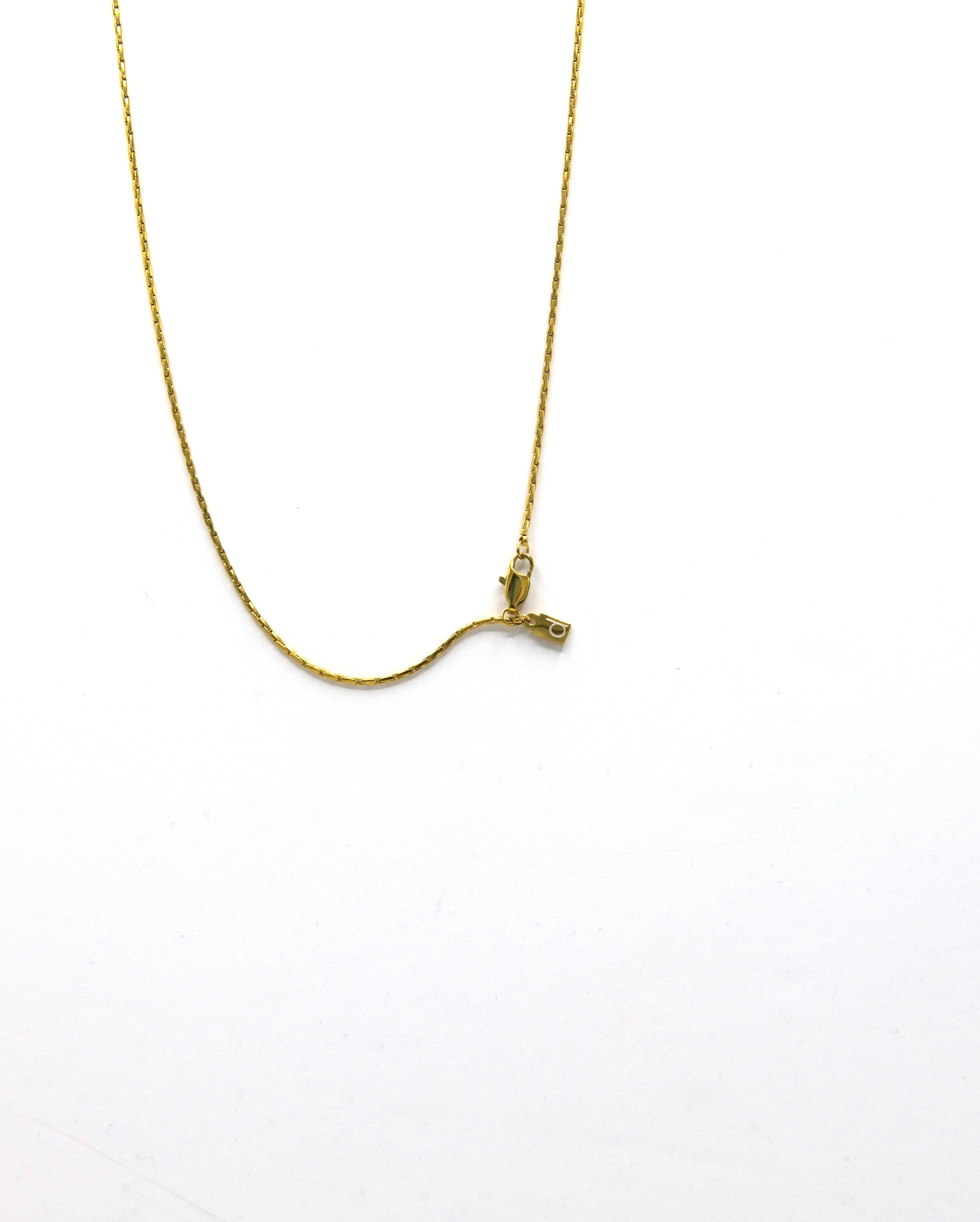 Gold Wire Chain Necklace